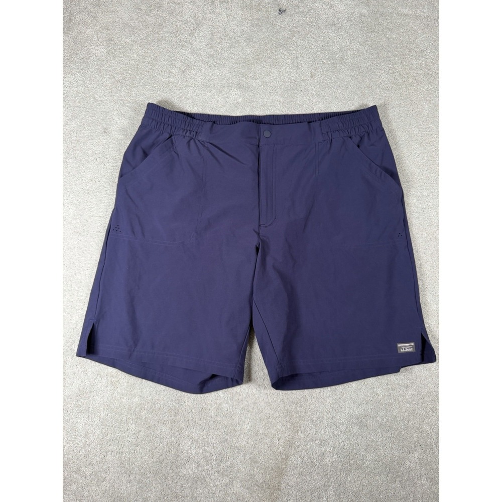 LL Bean Vista Camp Shorts Blue Women's 18 Regular Hiking Outdoor UPF 50 509381